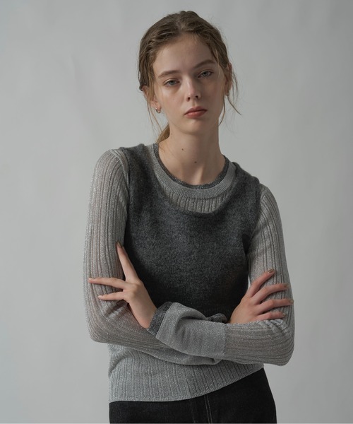 【即日発送】cropped 2way gentle knit tank cropped 2way gentle knit tank（タンクトップ）｜WILLFULLY