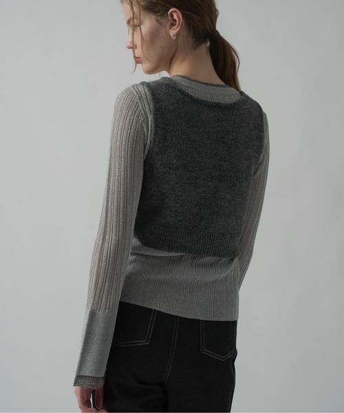cropped 2way gentle knit tank（タンクトップ）｜WILLFULLY
