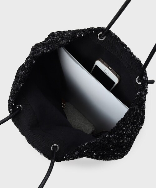 GALLEST(ギャレスト)の「◆スパンコールトートバック(トートバッグ・レディース・シルバー/ブラック・00)」の10枚目の写真