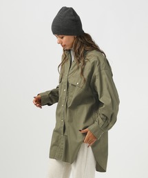 BAYFLOW | [ヒップまでカバーする着丈]コットンツイルビックシャツ(シャツ/ブラウス)