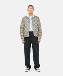 エッセン　グレーウールパンツ　新品未使用 高身長 接触冷感ストレッチきれいめワイドパンツ（薄手素材）丈