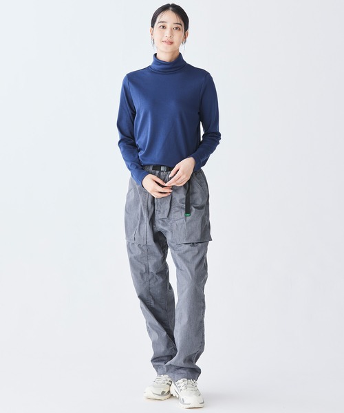 L.L.Bean(エルエルビーン)の「ピマ・コットン・シャツ、タートルネック 長袖 米国フィット・レギュラー(Tシャツ/カットソー・レディース・イエロー/ダークネイビー/ホワイト/ブラック・MEDIUM/SMALL/X-SMALL)」の14枚目の写真