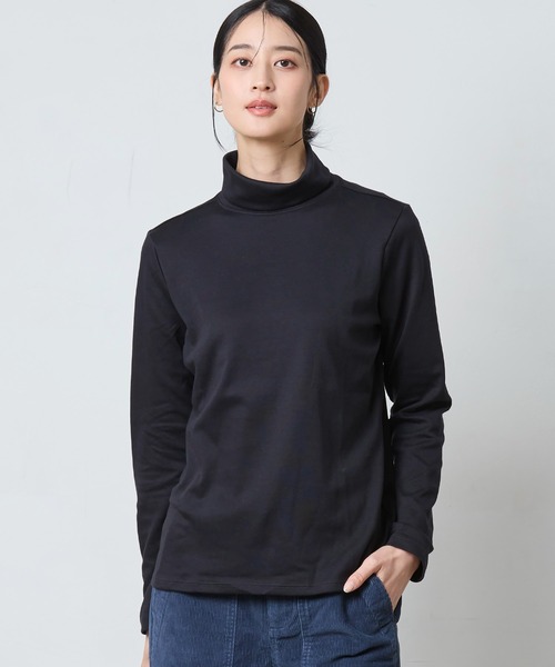 L.L.Bean(エルエルビーン)の「ピマ・コットン・シャツ、タートルネック 長袖 米国フィット・レギュラー(Tシャツ/カットソー・レディース・イエロー/ダークネイビー/ホワイト/ブラック・MEDIUM/SMALL/X-SMALL)」の22枚目の写真