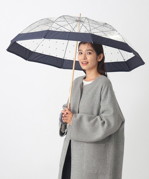 ポロ ラルフローレン ビニール傘 長傘 雨傘 バイカラー ポロポニー ブラック ビニール傘 長傘 雨傘 バイカラー 'ポロポニー'（長傘）｜POLO RALPH