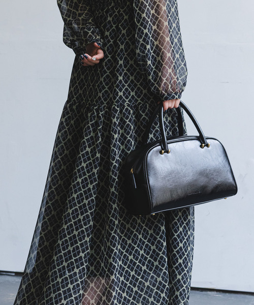 Noble（ノーブル）の「LUMEN/ルーメン BASE TOTE BAG（ハンドバッグ・レディース・ブラウン/ブラック・FREE）」の2枚目の写真