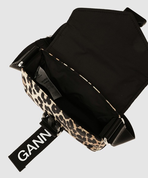 GANNI】国内発送☆Recycled Tech Leopard Mini Satchel