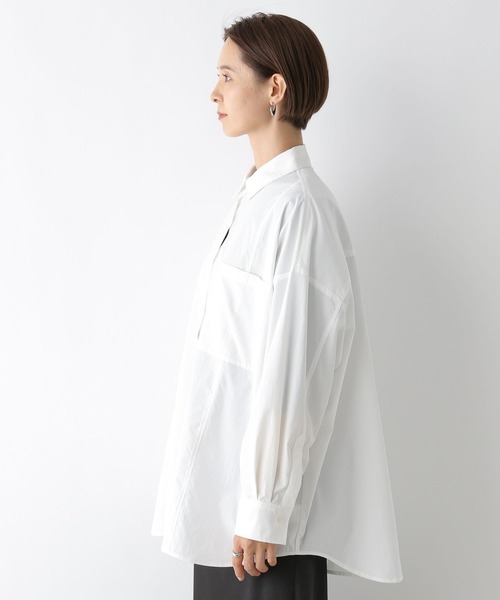 LEPSIM（レプシィム）の「切り替えBIGシャツ　139146（シャツ/ブラウス・レディース・ライトブルー/ピンク/オフホワイト・FREE）」の15枚目の写真