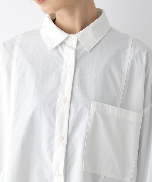 LEPSIM（レプシィム）の「切り替えBIGシャツ　139146（シャツ/ブラウス・レディース・ライトブルー/ピンク/オフホワイト・FREE）」の17枚目の写真