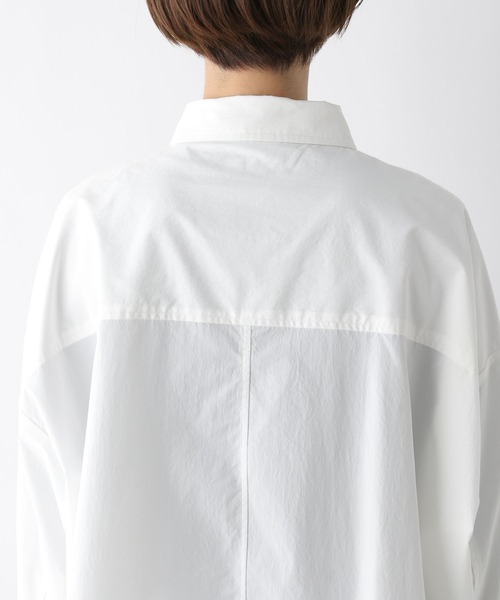 LEPSIM（レプシィム）の「切り替えBIGシャツ　139146（シャツ/ブラウス・レディース・ライトブルー/ピンク/オフホワイト・FREE）」の21枚目の写真