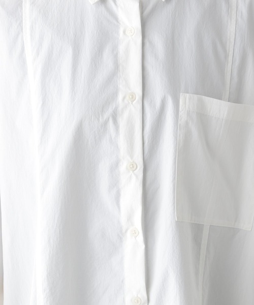 LEPSIM（レプシィム）の「切り替えBIGシャツ　139146（シャツ/ブラウス・レディース・ライトブルー/ピンク/オフホワイト・FREE）」の22枚目の写真