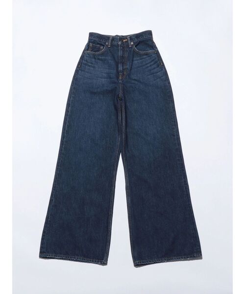 VEQUM（VEQUM）の「【VEQUM】RIM WIDE JEANS（デニムパンツ・レディース・ライトブルー/ブラック/ブルー・26/25/24）」の4枚目の写真
