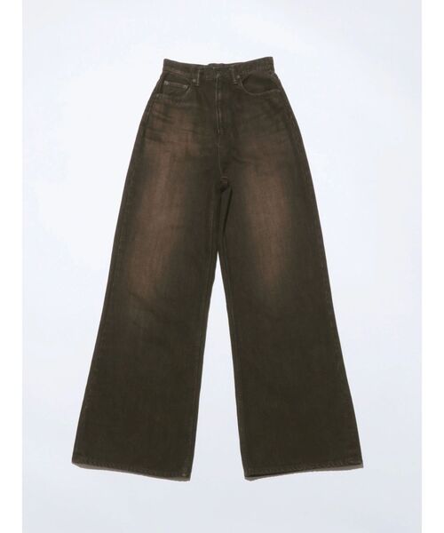 VEQUM（VEQUM）の「【VEQUM】RIM WIDE JEANS（デニムパンツ・レディース・ライトブルー/ブラック/ブルー・26/25/24）」の3枚目の写真