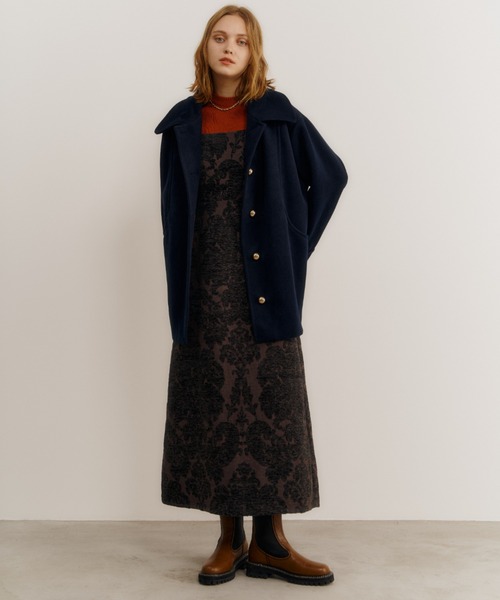 Unitage（ユニテージ）の「起毛ジャガードキャミワンピース（ワンピース・レディース・チャコールグレー・FREE）」の13枚目の写真