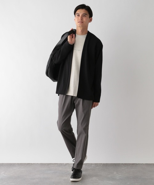 GLOBAL WORK Smile Seed Store(グローバルワーク スマイルシードストア)の「ダブルフェイスボタンレスカーデ/115951(カーディガン/ボレロ・メンズ・グリーン系その他/ブラック/ブラウン系その他・LARGE/X-LARGE/MEDIUM/SMALL)」の5枚目の写真