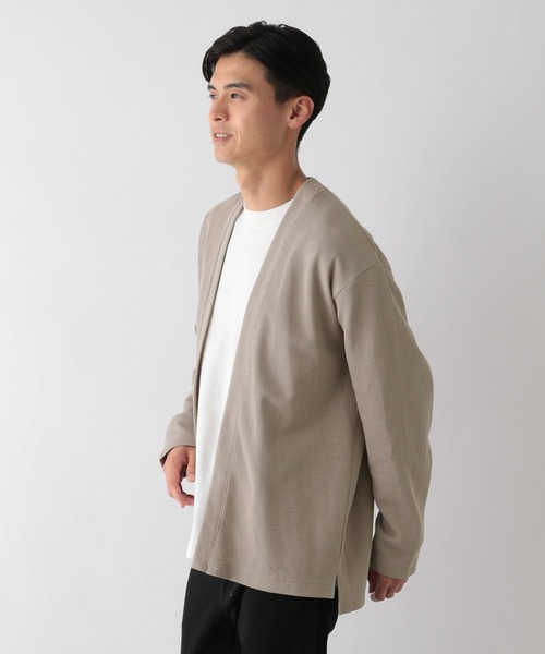 GLOBAL WORK Smile Seed Store(グローバルワーク スマイルシードストア)の「ダブルフェイスボタンレスカーデ/115951(カーディガン/ボレロ・メンズ・グリーン系その他/ブラック/ブラウン系その他・LARGE/X-LARGE/MEDIUM/SMALL)」の15枚目の写真
