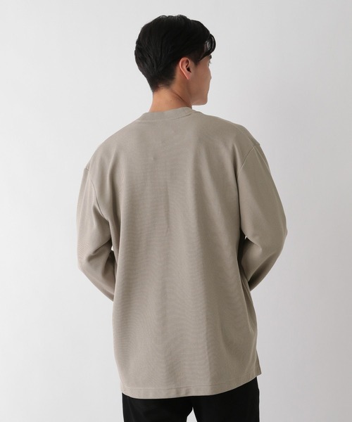 GLOBAL WORK Smile Seed Store(グローバルワーク スマイルシードストア)の「ダブルフェイスボタンレスカーデ/115951(カーディガン/ボレロ・メンズ・グリーン系その他/ブラック/ブラウン系その他・LARGE/X-LARGE/MEDIUM/SMALL)」の16枚目の写真