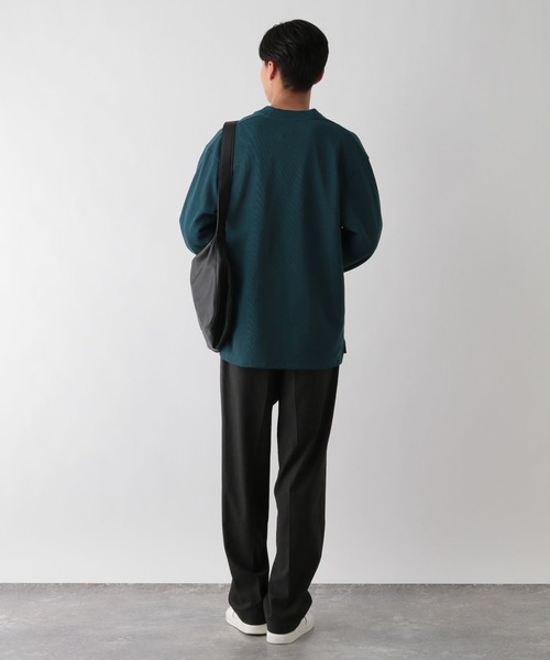 GLOBAL WORK Smile Seed Store(グローバルワーク スマイルシードストア)の「ダブルフェイスボタンレスカーデ/115951(カーディガン/ボレロ・メンズ・グリーン系その他/ブラック/ブラウン系その他・LARGE/X-LARGE/MEDIUM/SMALL)」の20枚目の写真