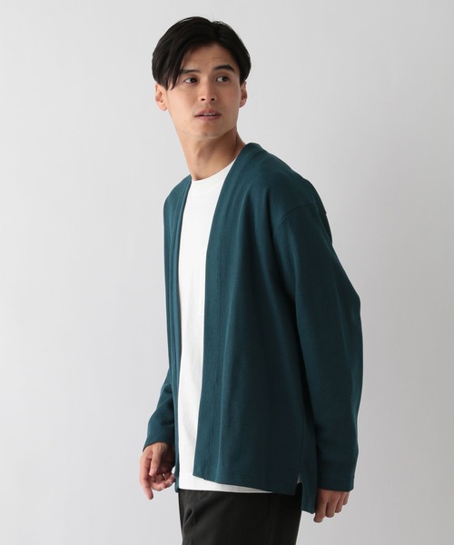 GLOBAL WORK Smile Seed Store(グローバルワーク スマイルシードストア)の「ダブルフェイスボタンレスカーデ/115951(カーディガン/ボレロ・メンズ・グリーン系その他/ブラック/ブラウン系その他・LARGE/X-LARGE/MEDIUM/SMALL)」の21枚目の写真