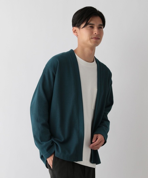 GLOBAL WORK Smile Seed Store(グローバルワーク スマイルシードストア)の「ダブルフェイスボタンレスカーデ/115951(カーディガン/ボレロ・メンズ・グリーン系その他/ブラック/ブラウン系その他・LARGE/X-LARGE/MEDIUM/SMALL)」の22枚目の写真