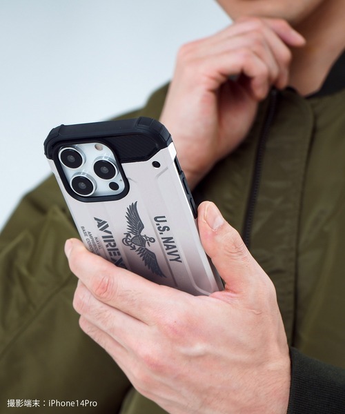 AVIREX（アヴィレックス）の「iPhone17 iPhone17Pro iPhone17ProMax iPhoneAir iPhone16/16Pro/16ProMax アヴィレックス 耐衝撃 [アーミータフ]（スマホケース/カバー・メンズ・カモフラージュ/シルバー/ブルー/ブラック・iPhone 16 Pro/iPhone 16/iPhone 16 Pro Max/iPhone 17 Pro Max/iPhone Air/iPhone 17 Pro/iPhone 17）」の8枚目の写真
