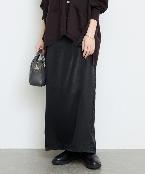 SLOBE IENA（スローブイエナ）の「サテンIラインスカート