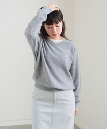 B:MING by BEAMS | アルパカ混 片畔 Vネック ニット プルオーバー(ニット/セーター)