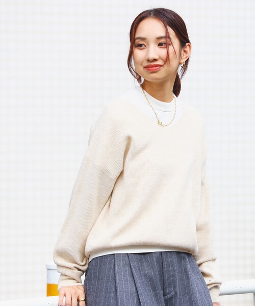 B:MING by BEAMS（ビーミングバイビームス）の「アルパカ混 片畔 V