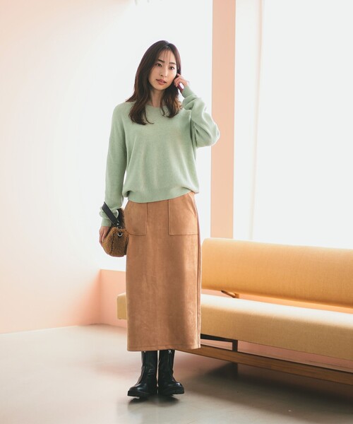 B:MING by BEAMS(ビーミングバイビームス)の「アルパカ混 片畔 Vネック ニット プルオーバー(ニット/セーター・レディース・パープル系その他4/ライトグレー/ミント/ホワイト系その他5・ONE SIZE)」の16枚目の写真