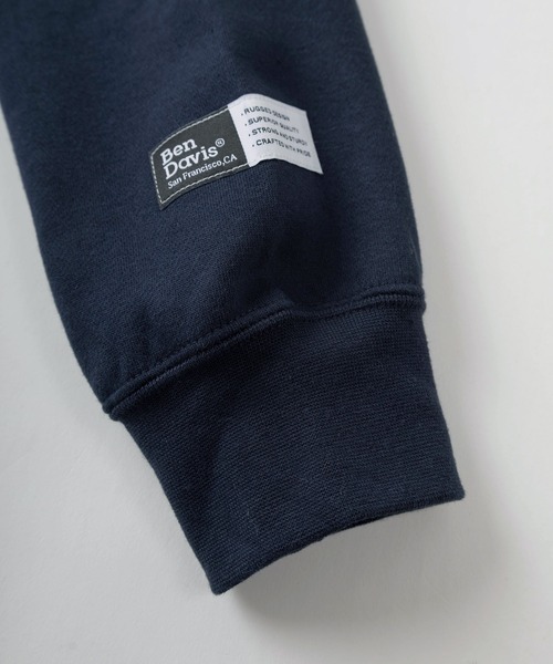 STUSSY×BEN DAVIS ダブルネーム ストライプ ワークシャツ（BEN