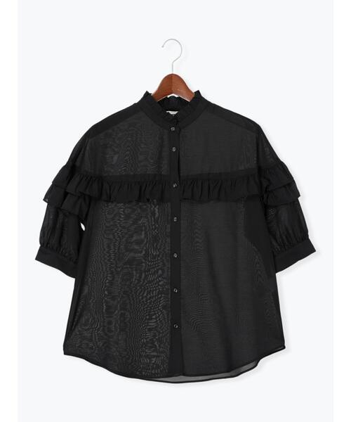 Te chichi(テチチ)の「フリルブラウス(シャツ/ブラウス・レディース・ブラック/ブルー/オリーブ・F)」の18枚目の写真