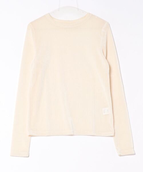 STYLEBLOCK（スタイルブロック）の「シアーベロアベーシックロンT（Tシャツ/カットソー・レディース・オリーブ/グレー/ライトグレー/ホワイト系その他/モカ・M）」の7枚目の写真