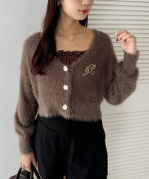 one after another NICE CLAUP | ゴールドボタンフェザーショートカーディガン(カーディガン/ボレロ)