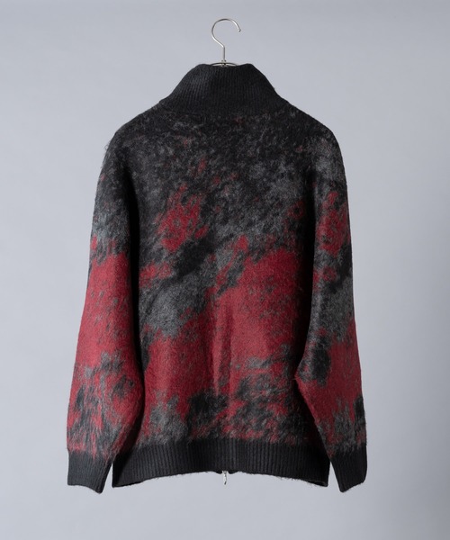 Marble Gradation Driver's Shaggy Knit - マーブルグラデーション