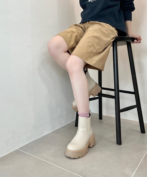 【セール】WEB限定 2024秋冬新作 カラーソールショートブーツ 45401（ブーツ）｜ORiental TRaffic（オリエンタルトラフィック）