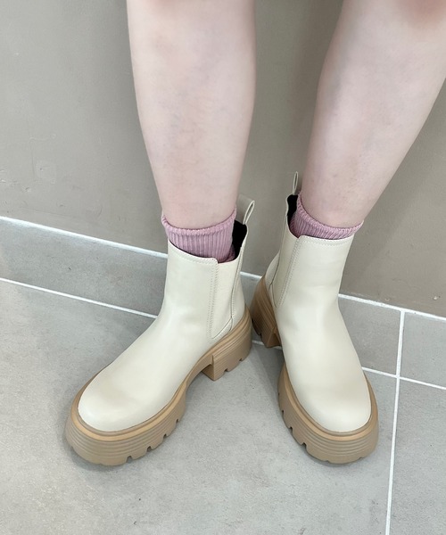 【セール】WEB限定 2024秋冬新作 カラーソールショートブーツ 45401（ブーツ）｜ORiental TRaffic（オリエンタルトラフィック）