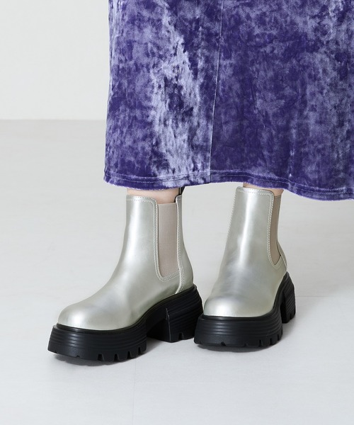 【セール】WEB限定 2024秋冬新作 カラーソールショートブーツ 45401（ブーツ）｜ORiental TRaffic（オリエンタルトラフィック）