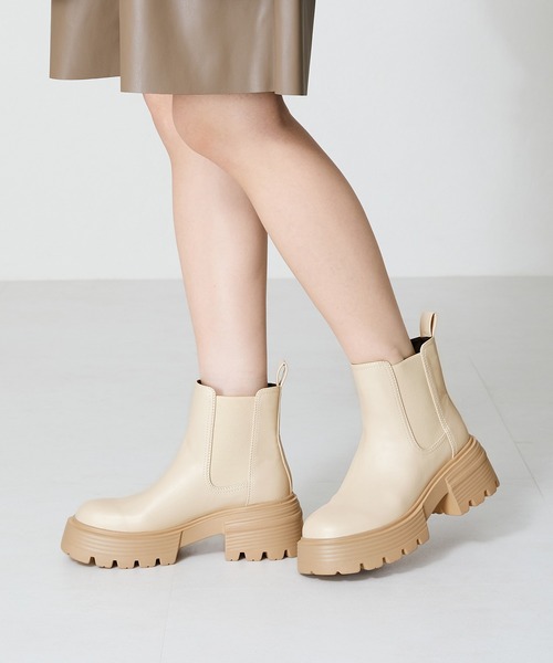 【セール】WEB限定 2024秋冬新作 カラーソールショートブーツ 45401（ブーツ）｜ORiental TRaffic（オリエンタルトラフィック）