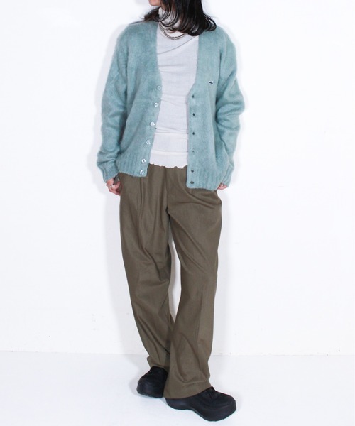 PENNEYS(ぺニーズ)の「PENNEY'S / ペニーズ THE FOX SHAGGY CARDIGAN フォックス シャギーカーディガン(カーディガン/ボレロ・メンズ・ネイビー/イエロー/ブラック/サックスブルー/グリーン・X-SMALL/SMALL/MEDIUM/LARGE)」の4枚目の写真