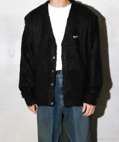 PENNEYS(ぺニーズ)の「PENNEY'S / ペニーズ THE FOX SHAGGY CARDIGAN フォックス シャギーカーディガン(カーディガン/ボレロ・メンズ・ネイビー/イエロー/ブラック/サックスブルー/グリーン・X-SMALL/SMALL/MEDIUM/LARGE)」の10枚目の写真