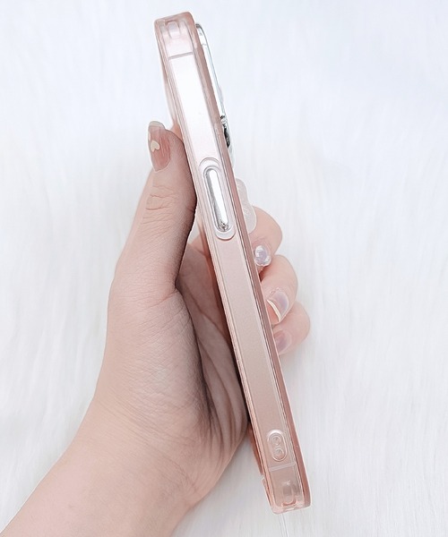 セール】ゆめかわ ストラップ付き ミラー iPhone ケース