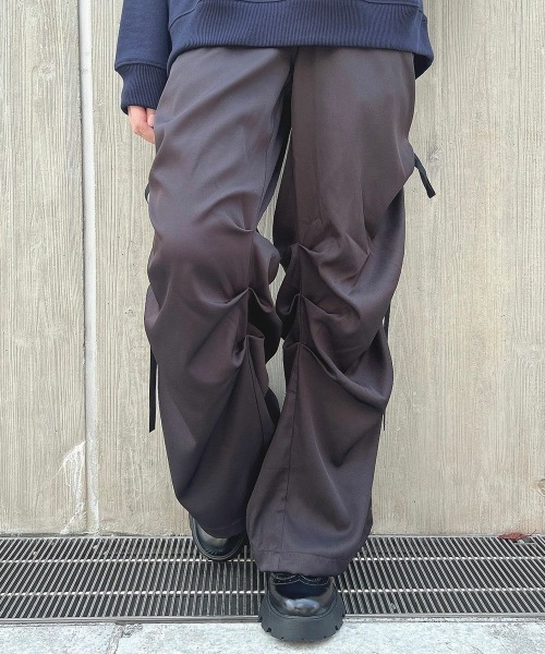 F i.n.t（フィント）の「サイドドロストパンツ/fint（カーゴパンツ・レディース・チャコールグレー/ブルーグレー・FREE）」の18枚目の写真