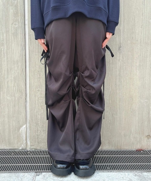 F i.n.t（フィント）の「サイドドロストパンツ/fint（カーゴパンツ・レディース・チャコールグレー/ブルーグレー・FREE）」の19枚目の写真