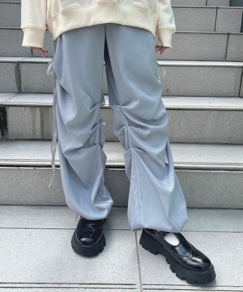 F i.n.t（フィント）の「サイドドロストパンツ/fint（カーゴパンツ・レディース・チャコールグレー/ブルーグレー・FREE）」の21枚目の写真