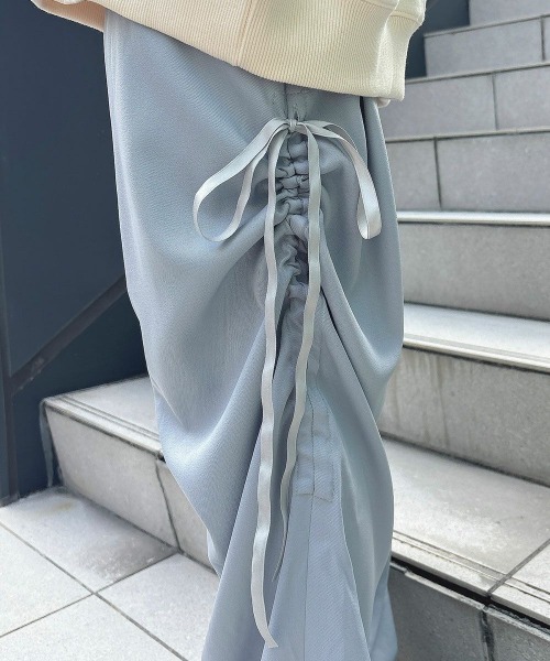 F i.n.t（フィント）の「サイドドロストパンツ/fint（カーゴパンツ・レディース・チャコールグレー/ブルーグレー・FREE）」の14枚目の写真