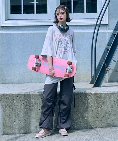 F i.n.t（フィント）の「サイドドロストパンツ/fint（カーゴパンツ・レディース・チャコールグレー/ブルーグレー・FREE）」の16枚目の写真