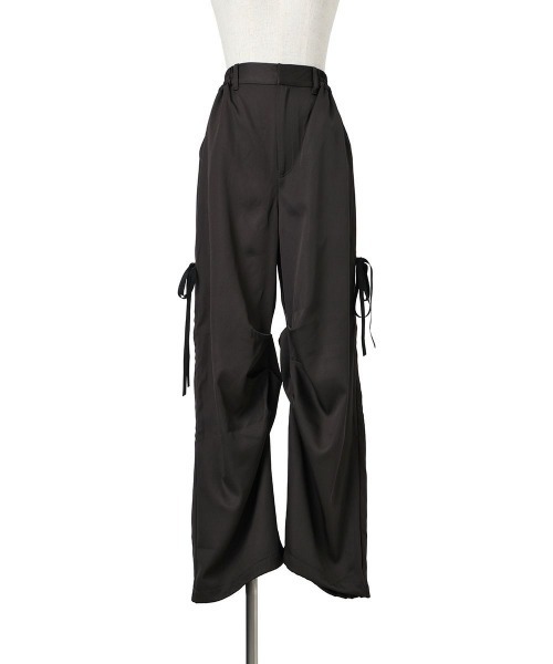 F i.n.t（フィント）の「サイドドロストパンツ/fint（カーゴパンツ・レディース・チャコールグレー/ブルーグレー・FREE）」の4枚目の写真