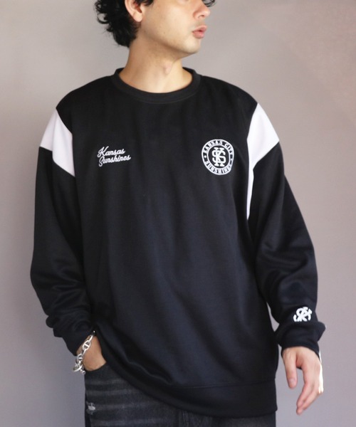 8(eight)(エイト)の「ロゴ切替トレーナー(スウェット・メンズ・ホワイト系その他/ブラック系その他/グレー系その他・MEDIUM/X-LARGE/LARGE)」の2枚目の写真