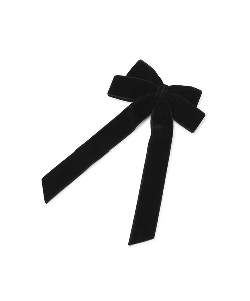 VIS（ビス）の「ベロアリボンヘアカフ（ヘアピン・レディース・ブラック・FREE）」の4枚目の写真