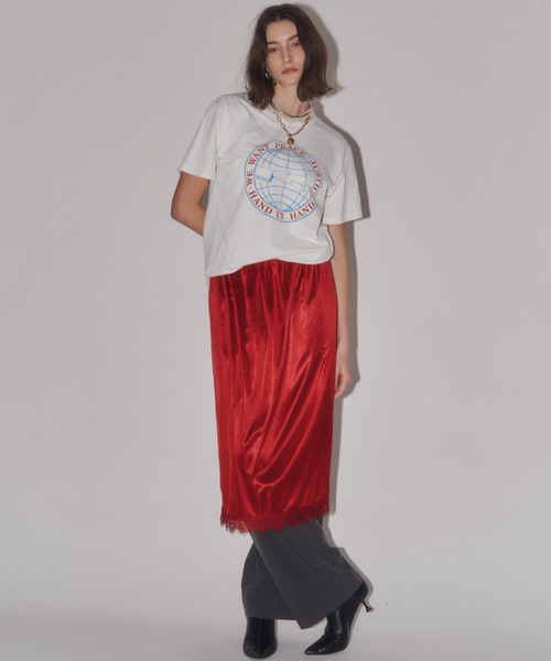 yae(ヤエ)の「Layerd color petticoat / レイヤードカラーペチコート(スカート・レディース・ライトグリーン/フューシャピンク/レッド/ゴールド・FREE)」の14枚目の写真