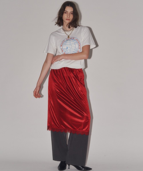 yae(ヤエ)の「Layerd color petticoat / レイヤードカラーペチコート(スカート・レディース・ライトグリーン/フューシャピンク/レッド/ゴールド・FREE)」の15枚目の写真